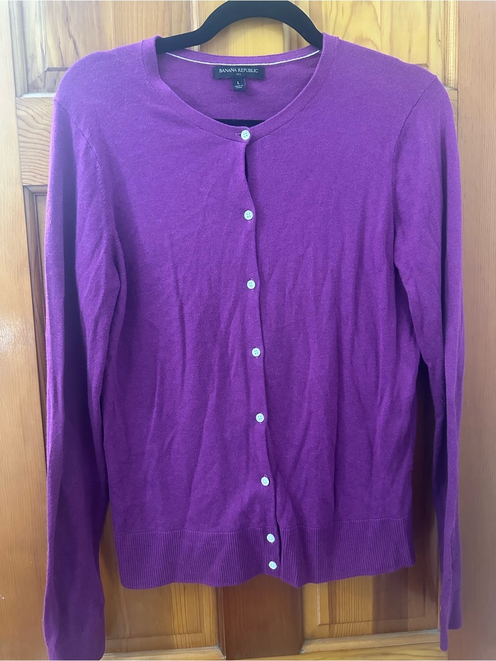 Banana Republic Women's Violet Button-Front Cardigan